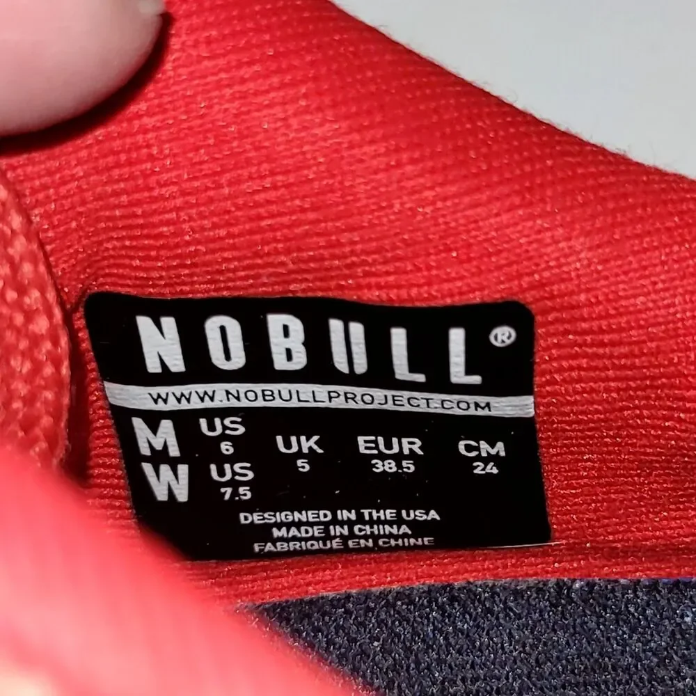 NOBULL Super Fabric Shoes women’s Size 7.5 Training Workout Shoes Red